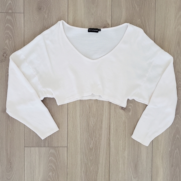 PrettyLittleThing Tops - PrettyLittleThing 100% cotton crop top pink small